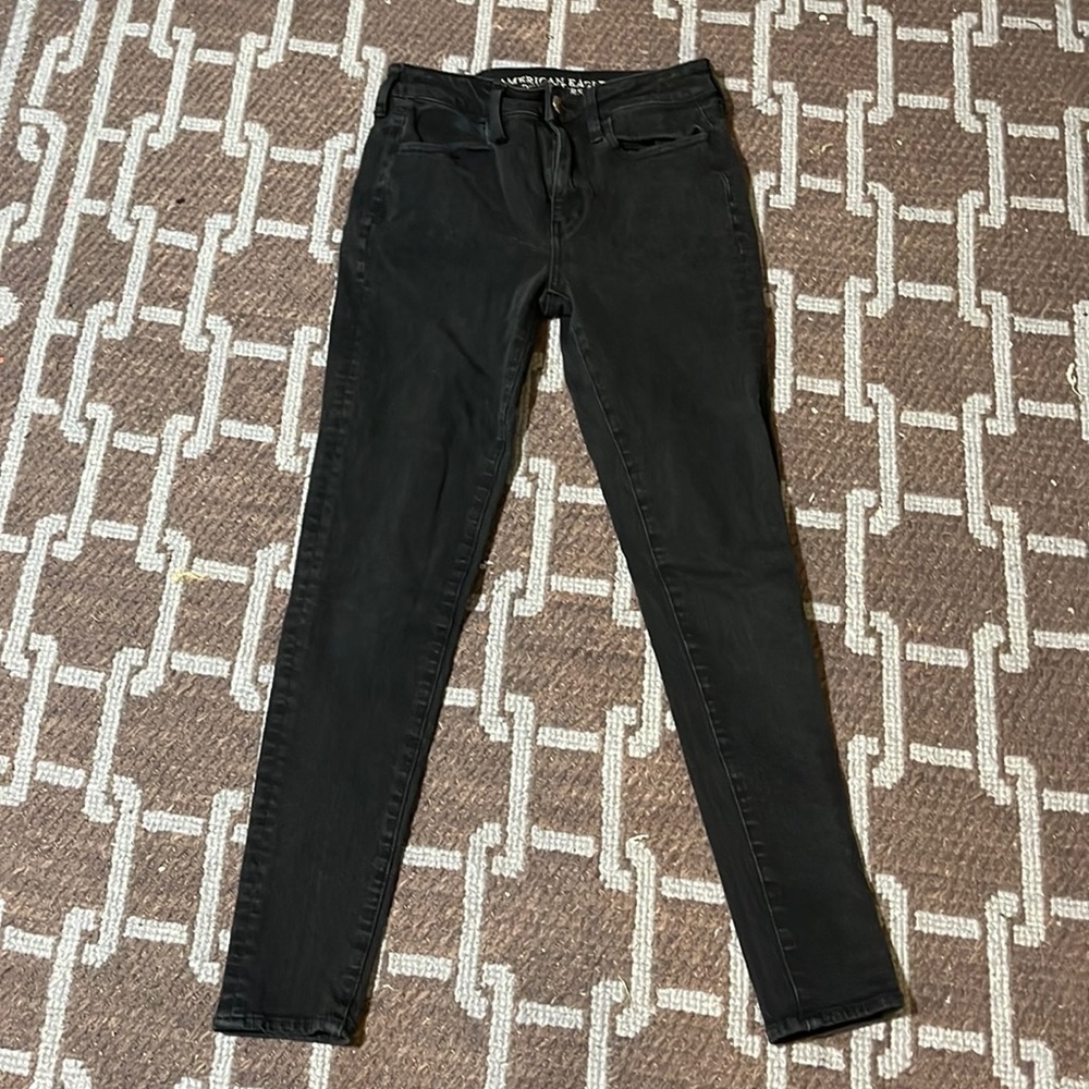 Nice black American Eagle hi rise jeggings 4